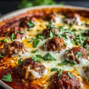 Keto Meatball Parmesan Casserole (Low Carb)