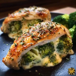 Amazing Broccoli Cheese Stuffed Chicken Breast