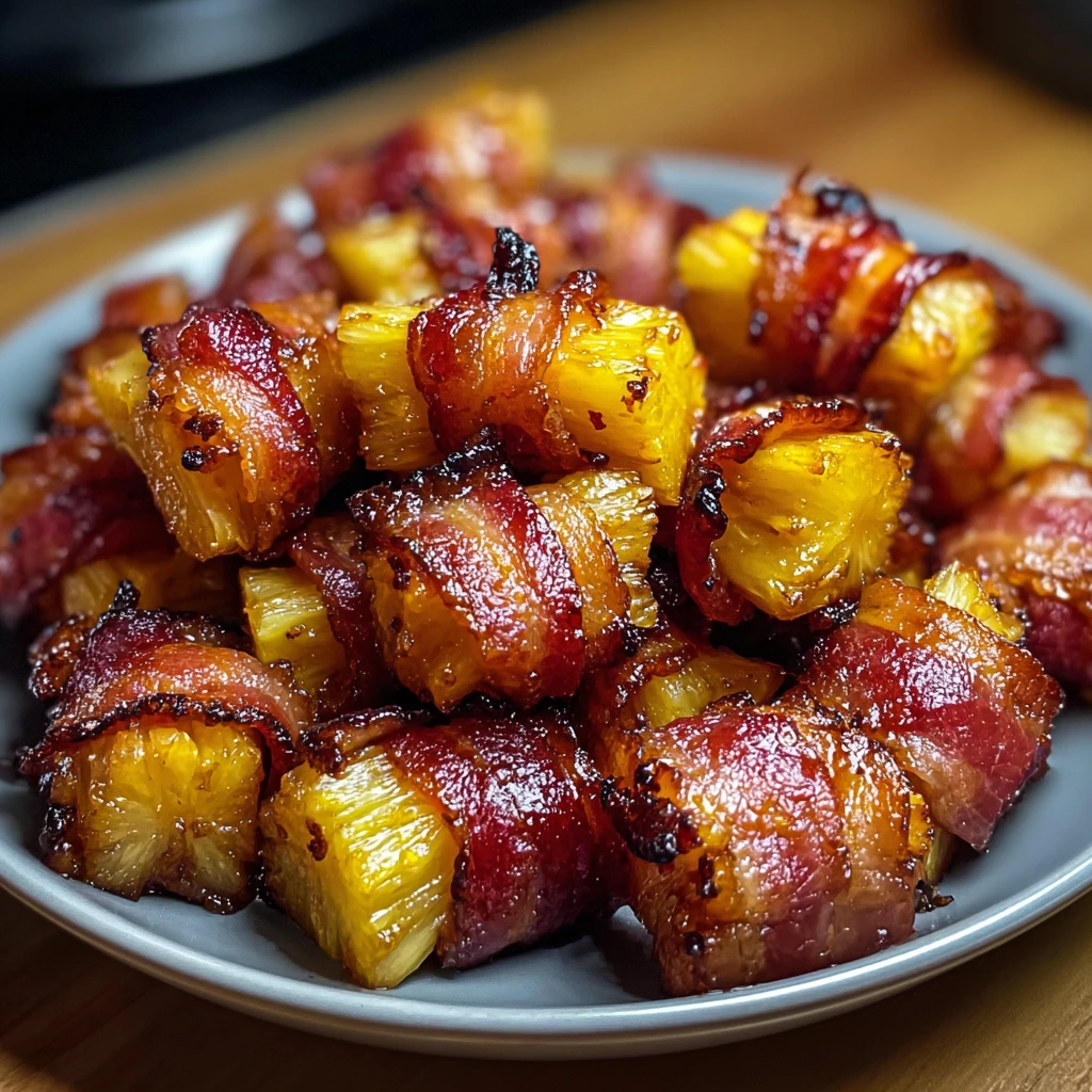 Make Sweet Spicy Bacon Wrapped Pineapple Bites Today