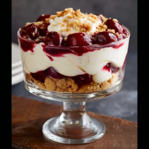 No Bake Cherry Cheesecake Parfait
