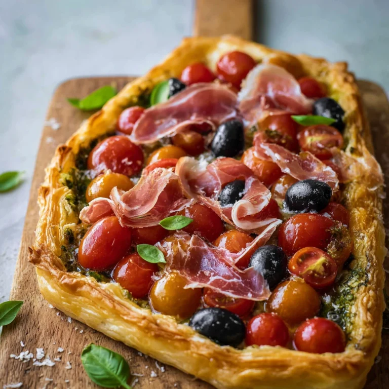 Prosciutto Puff Pastry Tart