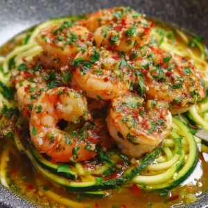 Quick Garlic Shrimp Recipe with Lemon Butter and Zucchini Noodles – Easy Healthy Dinner