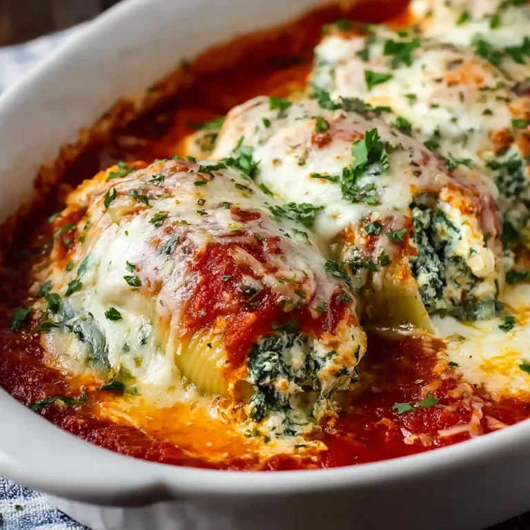 simple baked spinach ricotta chicken: an amazing ultimate recipe on a plate with garnish