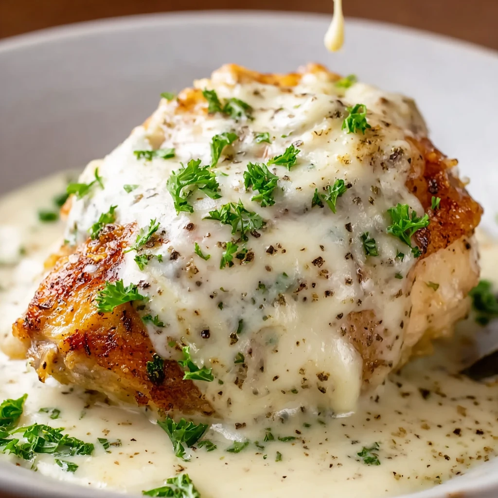 Slow Cooker Cheesy Mozzarella Chicken