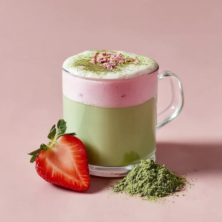 Strawberry Matcha Latte