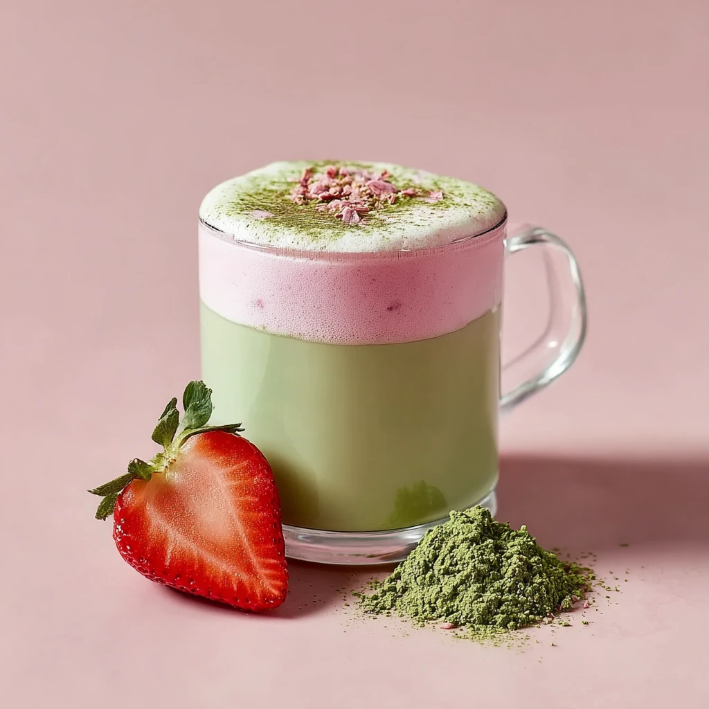 Strawberry Matcha Latte