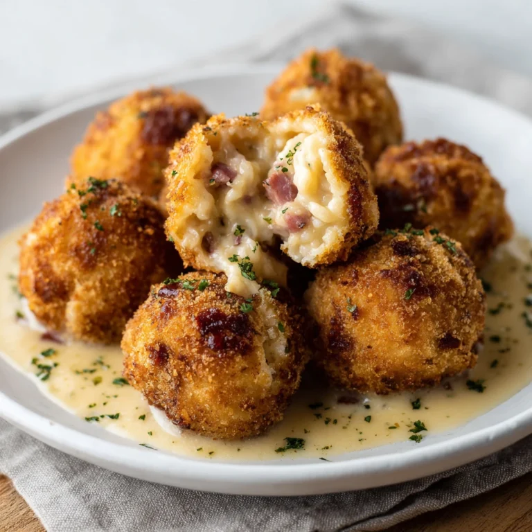 Stuffed Chicken Cordon Bleu Meatballs