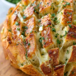 Cheesy Pull-Apart Garlic Bread Recipe