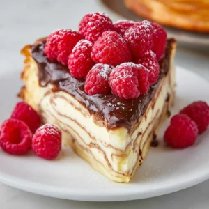 Easy New York Cheesecake with Crepe Filling