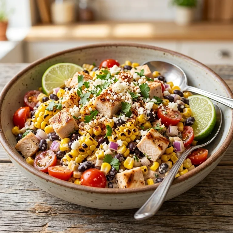 Discover Highprotein Chicken Street Corn Salad Recipe