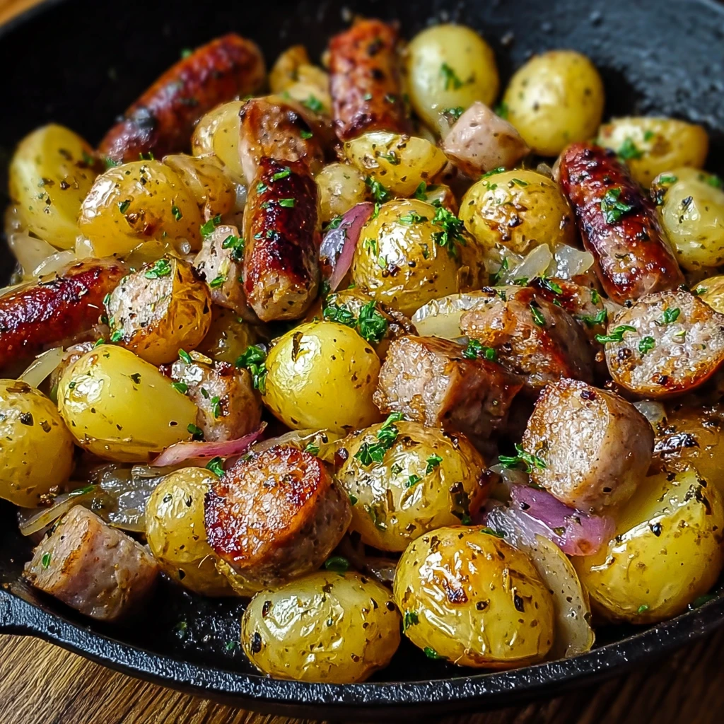 Discover Joy One Pan Sausage Potatoes Tonight