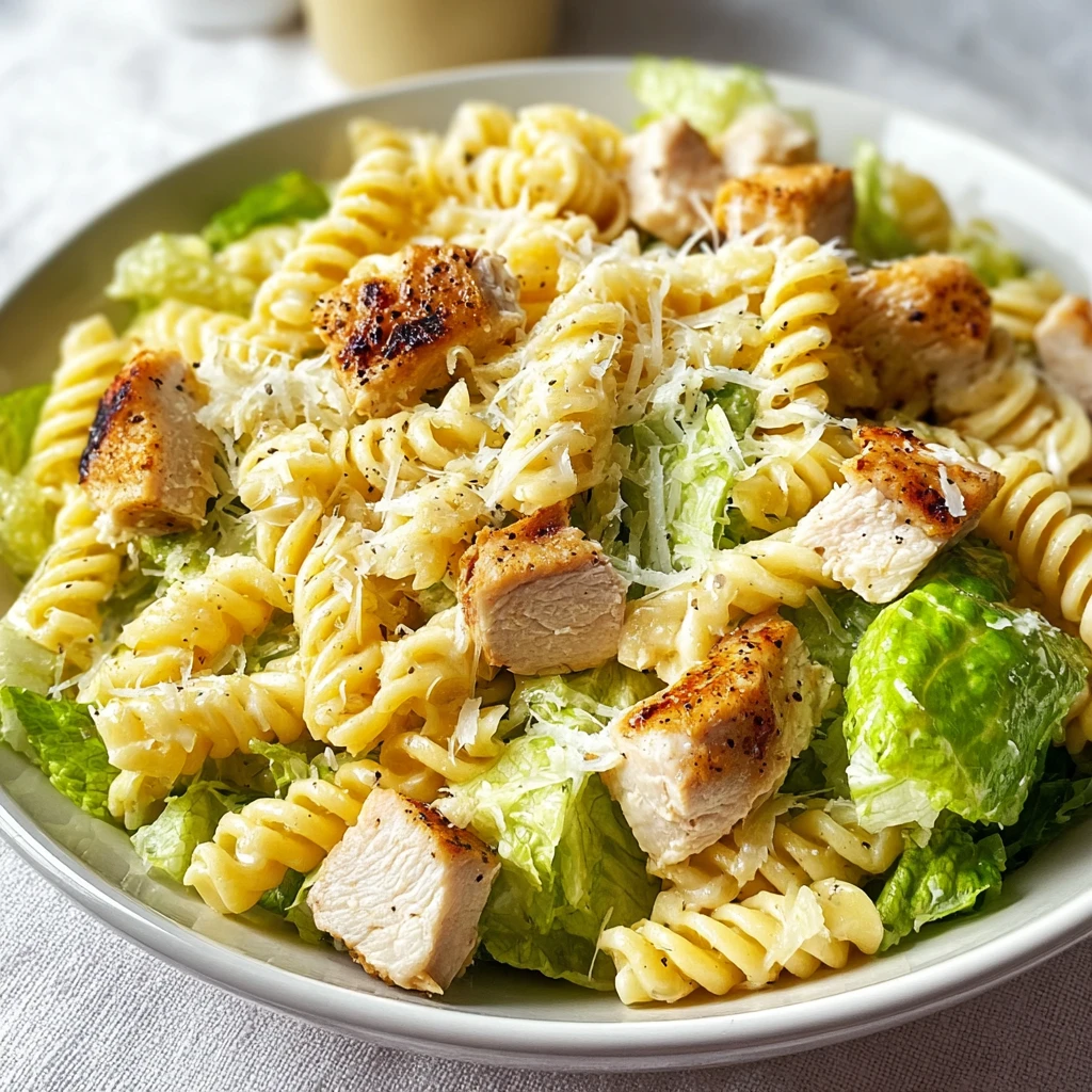 Homemade Chicken Caesar Pasta
