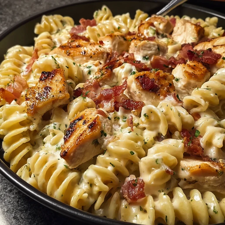 Easy Homemade Chicken Bacon Pasta Recipe Quick Chicken Bacon Pasta Dinner Best Chicken Bacon Pasta Comfort Food How To Mak...