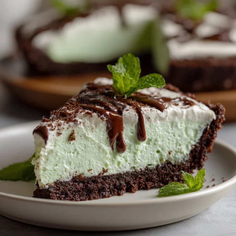 Homemade Grasshopper Pie