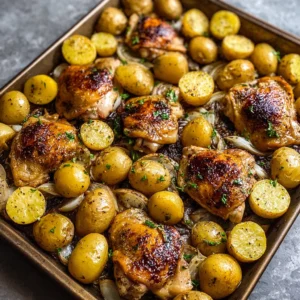 Easy Homemade Lemon Chicken & Potatoes