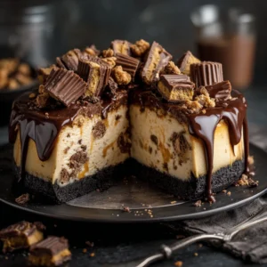 Easy Homemade Reese’s Peanut Butter Cheesecake