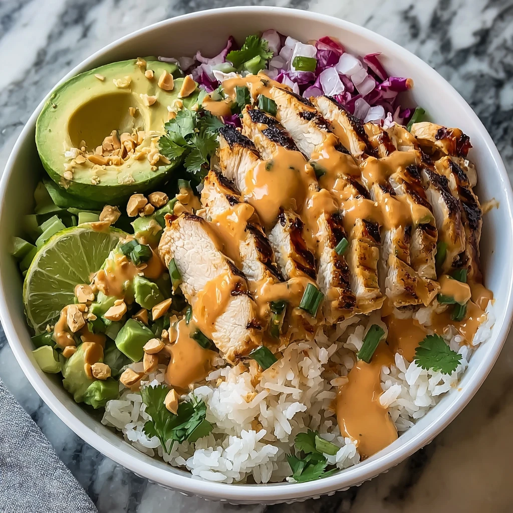 Homemade Thai Chicken Bowl