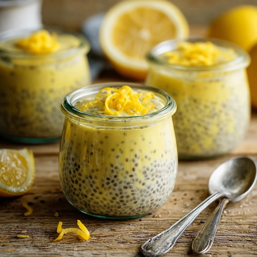 Easy Lemon Chia Pudding Recipe Creamy Chia Seed Pudding Steps High Protein Lemon Chia Dessert Low Calorie Lemon Chia Seed ...