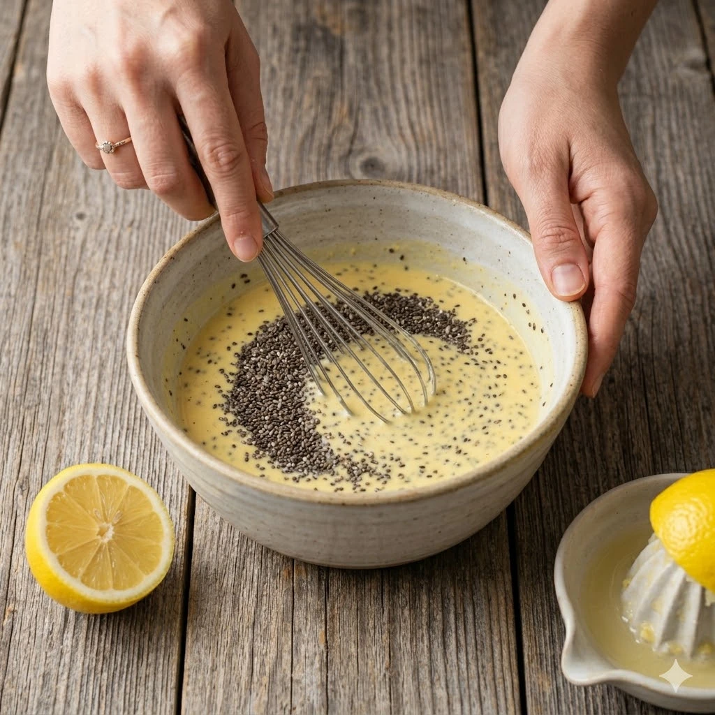 Easy Lemon Chia Pudding Recipe Creamy Chia Seed Pudding Steps High Protein Lemon Chia Dessert Low Calorie Lemon Chia Seed ...