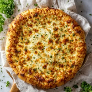 Garlic cheese pizza