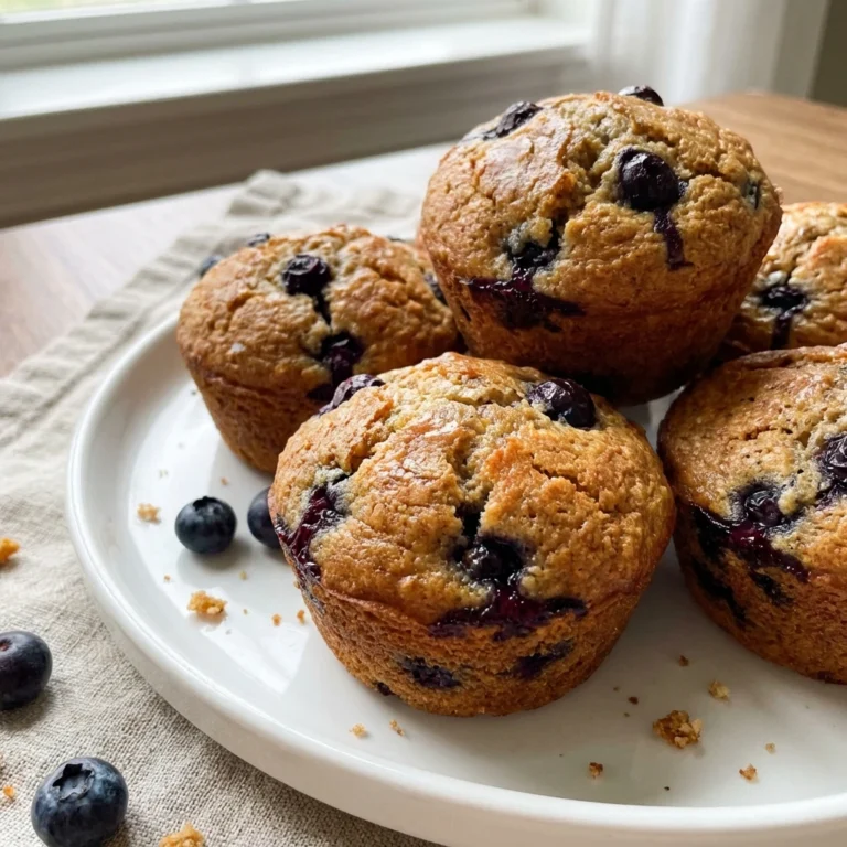 Homemade Blueberry Protein Muffins