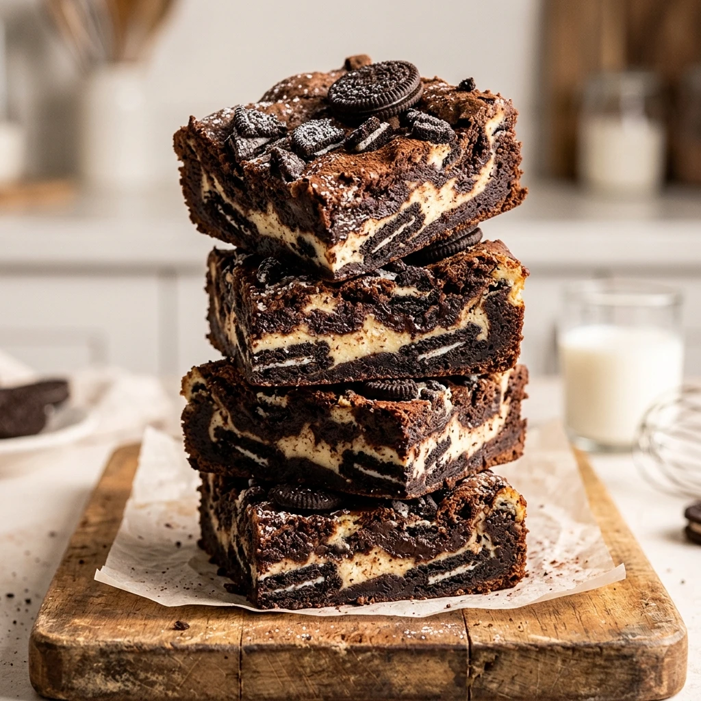 Oreo Cheesecake Brownies - featured image