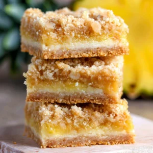 Easy Pineapple Crumb Bars with Coconut