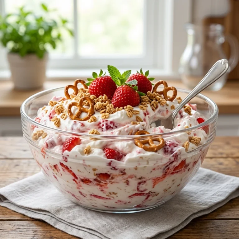 Strawberry Pretzel Fluff - featured image