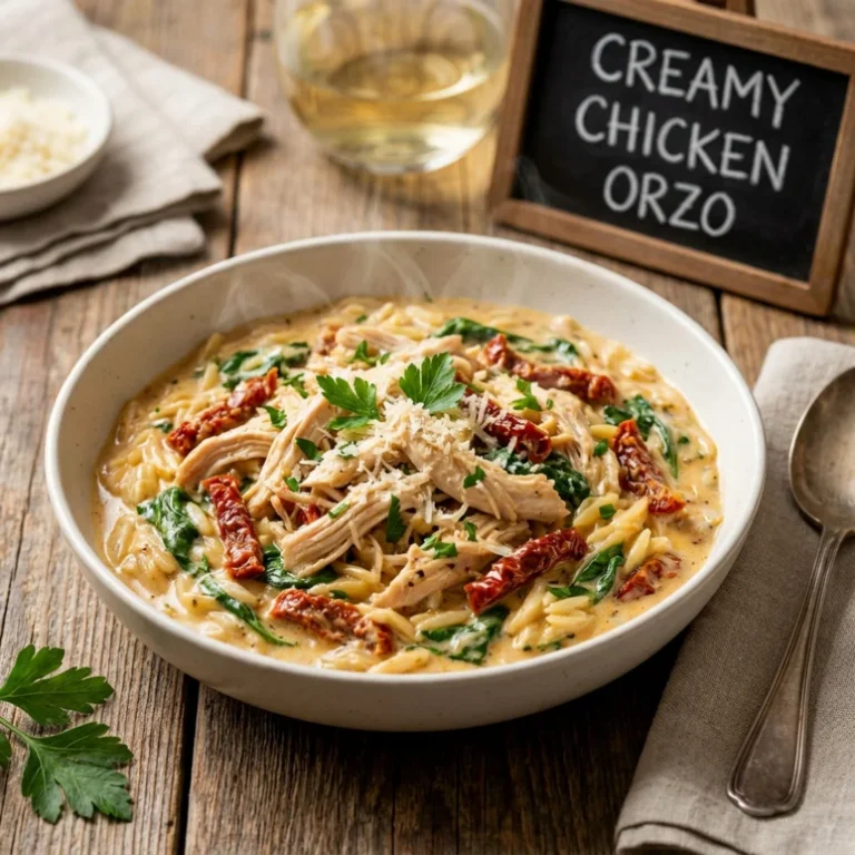 Creamy Chicken Orzo