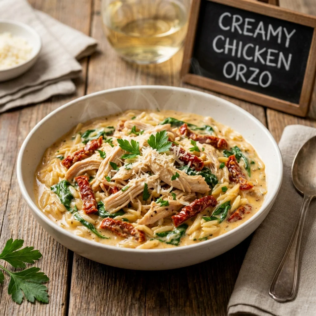 Creamy Chicken Orzo