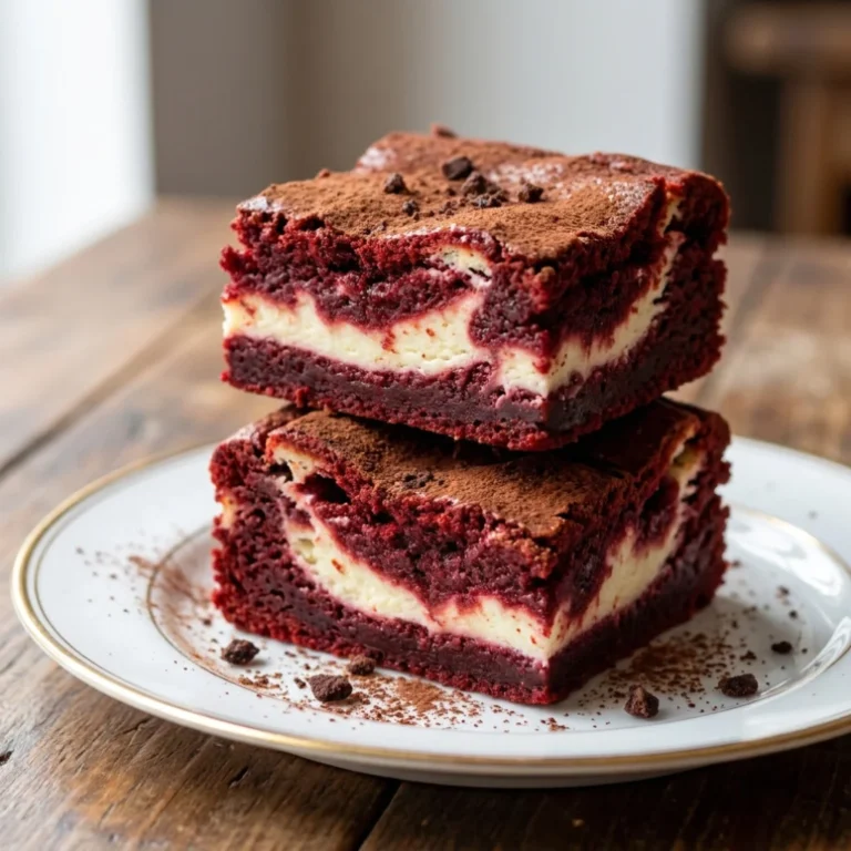 Easy Red Velvet Cheesecake Brownies