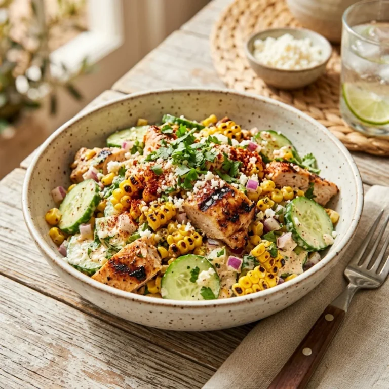Zesty Street Corn Creamy Cucumber Chicken Salad Bliss