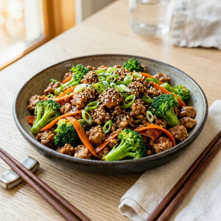 Easy Ground Turkey Stir Fry