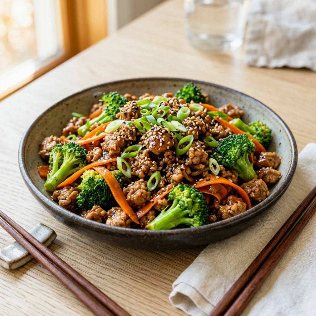 Easy Ground Turkey Stir Fry