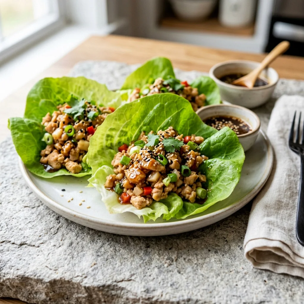 Easy Keto Chicken Lettuce Wraps