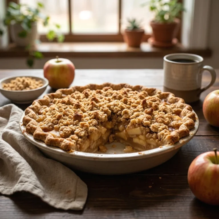 Apple Pie with Oatmeal Cookie Crumble