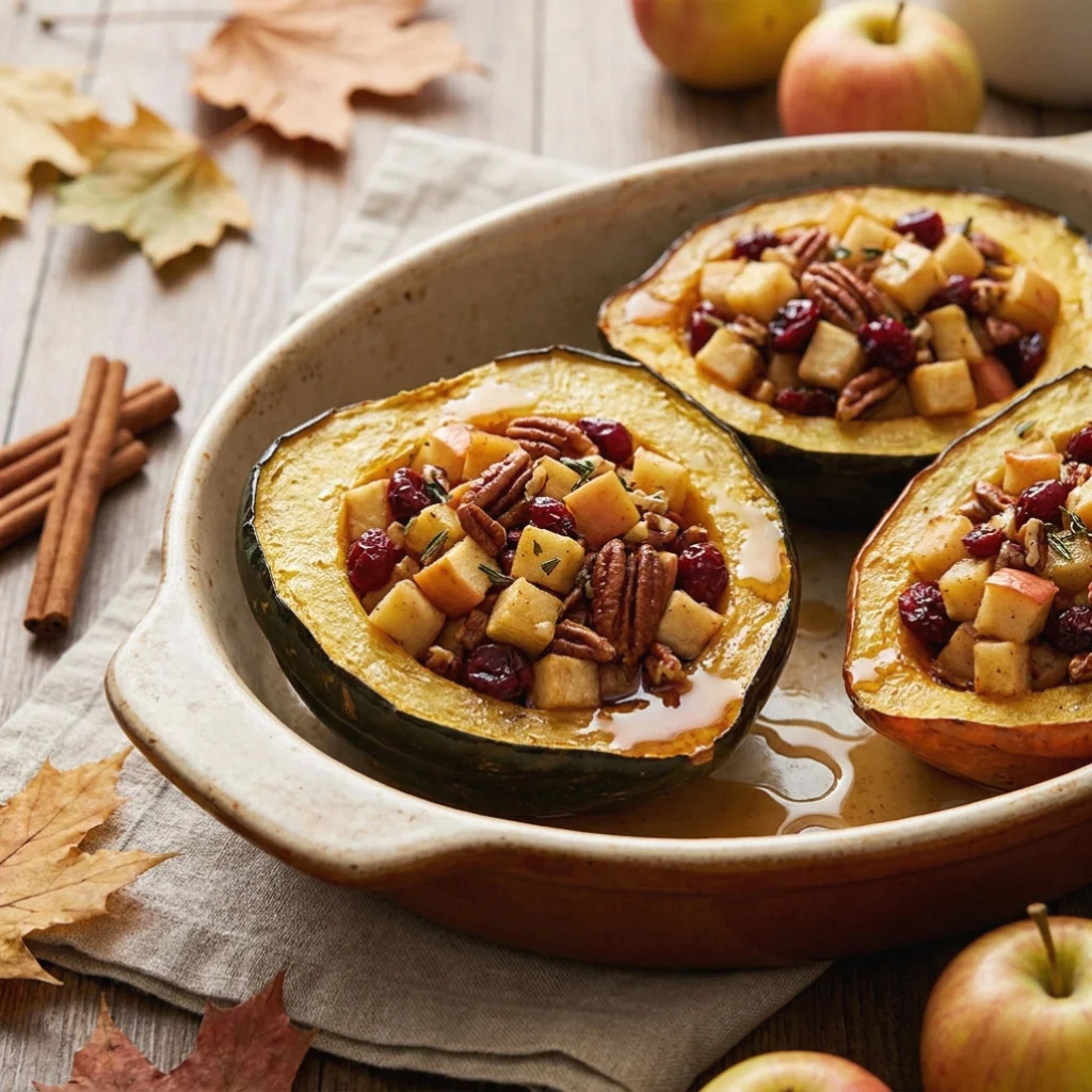 Apple Stuffed Acorn Squash