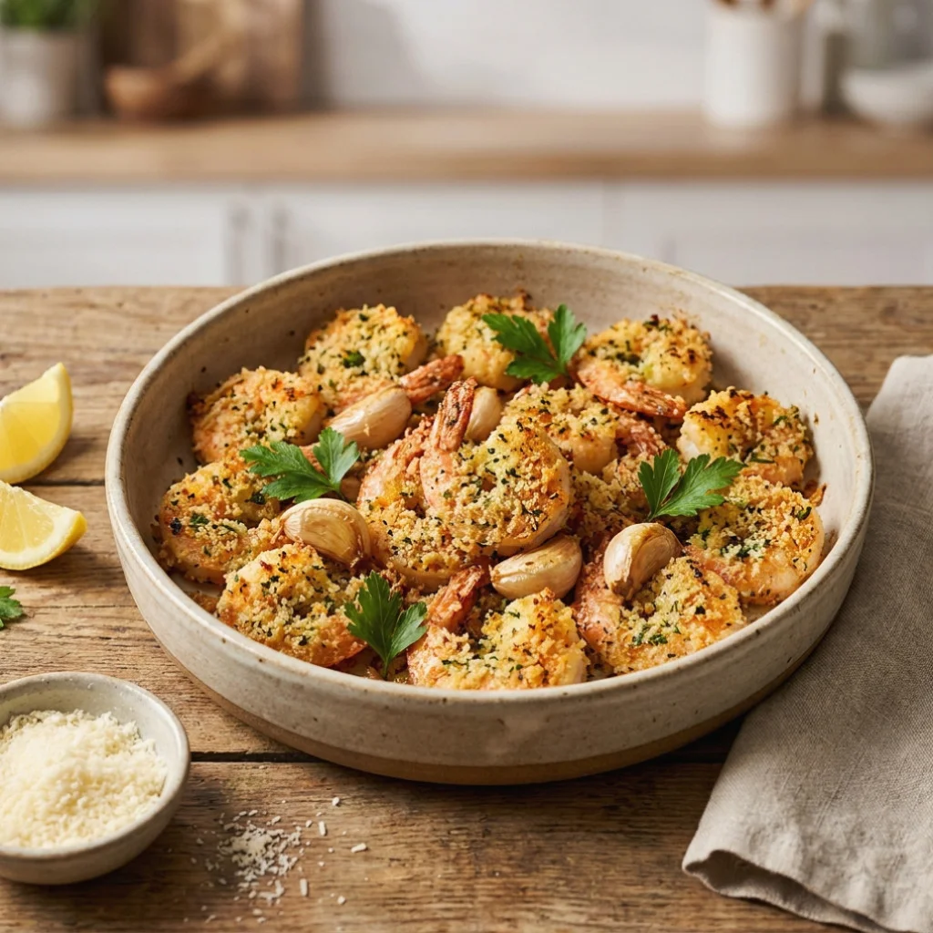 Baked Garlic Parmesan Shrimp