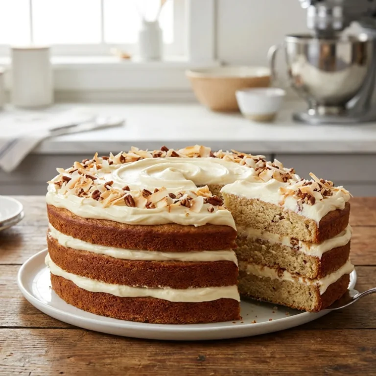 decadent Italian cream cake