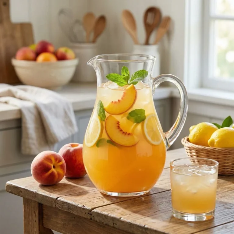 Delicious Peach Lemonade
