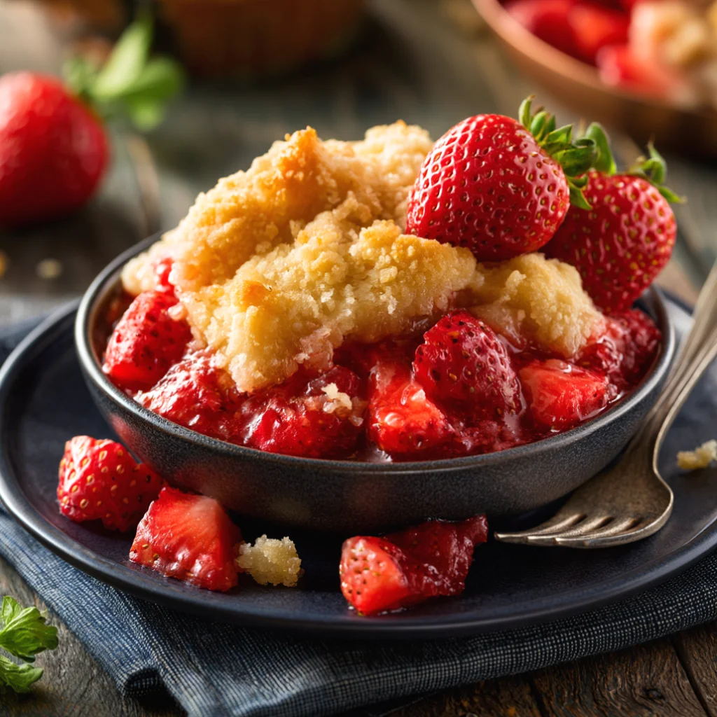 Easy Strawberry Cobbler