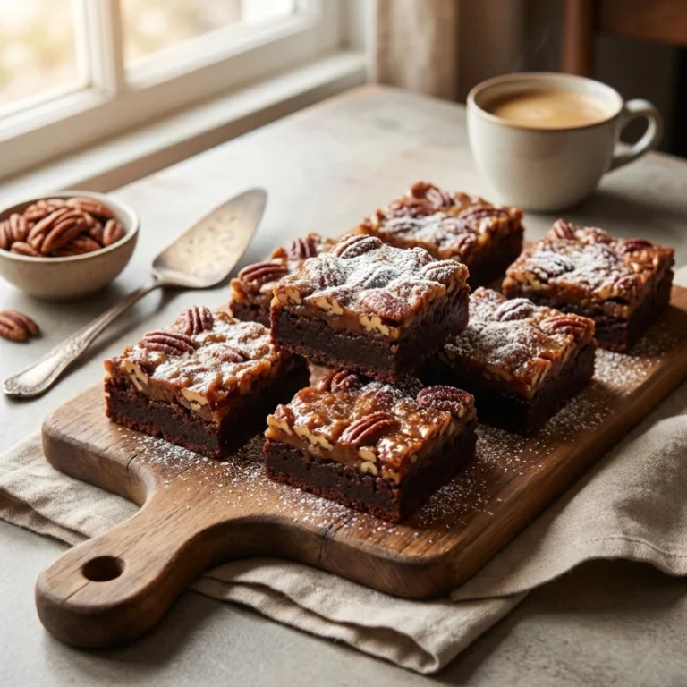 Homemade Pecan Pie Brownie Bars