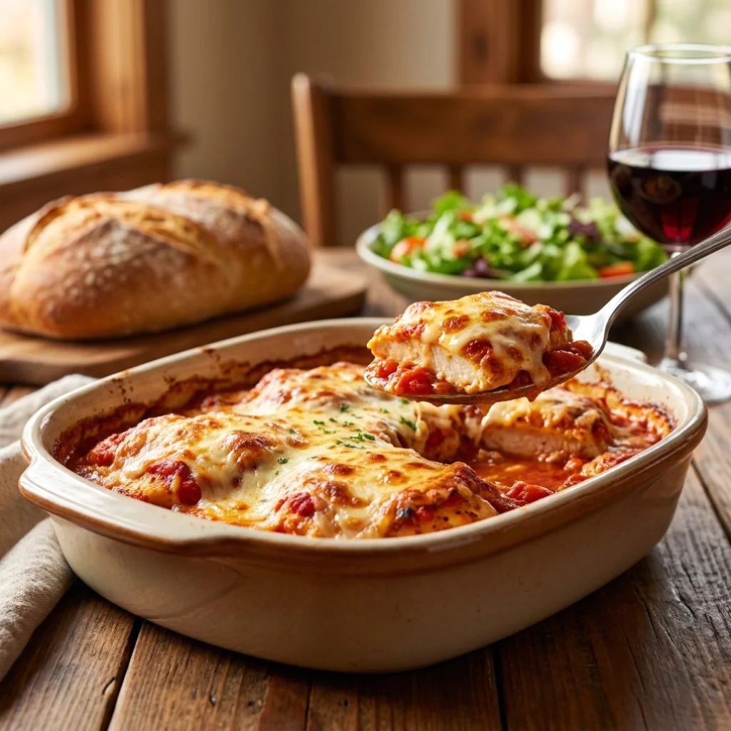 easy chicken parmesan casserole