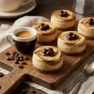 Mini Coffee Cheesecakes