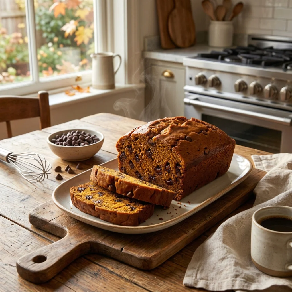 Pumpkin Chocolate Chip Bread