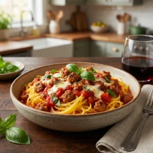 Spaghetti Squash Nonna with Italian Sausage