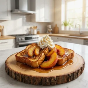 Sweet Peach French Toast