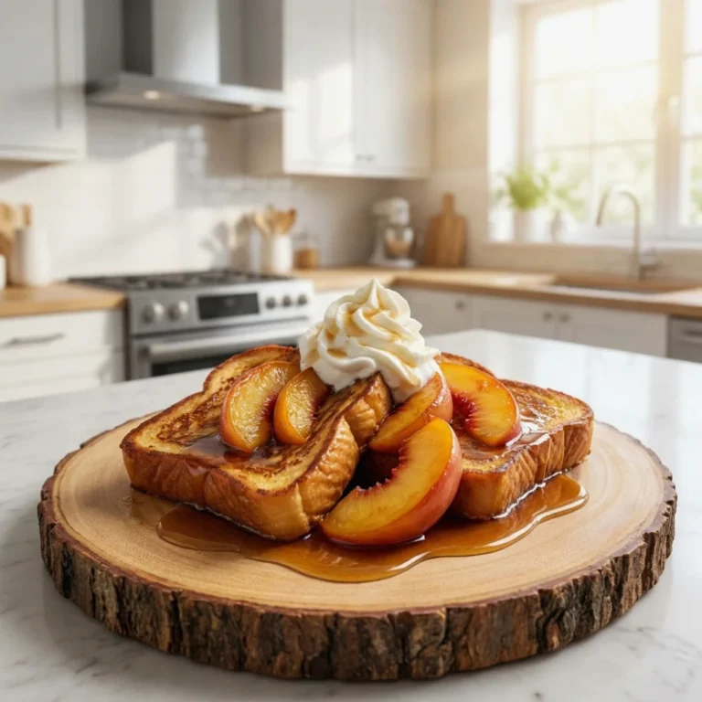 Sweet Peach French Toast